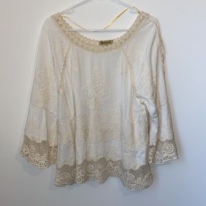 NWOT White Detail Top